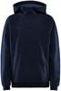 Craft 1910899 Core Soul Hood Sweatshirt Jr - Dark Navy - 122/128 - thumbnail