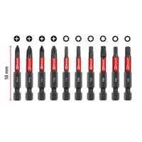 Einhell Impact Bit Taschenbox 10tlg 118653 Bitset 1/4 (6.3 mm), PH, PZ, Torx, Zeskant - thumbnail