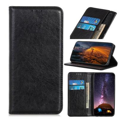 Magnetische retro Crazy Horse textuur horizontale Flip lederen case voor Galaxy S10 PLUS, met houder & kaartsleuven & portemonnee (zwart)