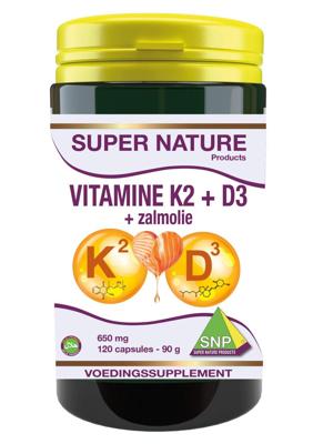 Snp Snp Vitamine K2 D3 Zalmolie (120ca)
