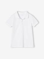 Polo voor jongens wit - thumbnail