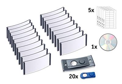 Avery-Zweckform POL30MA66-10DR Naamplaatje (b x h) 70 mm x 30 mm 10 stuk(s) - thumbnail
