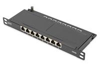 Digitus DN-91608S-SL-EA 8 poorten Patchpaneel 254 mm (10) CAT 6A 0.5 HE Ingericht - thumbnail