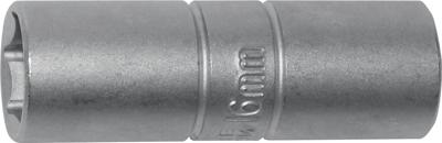 Promat/Tecwerk Dopsleutelbit | voor bougies | 1/2 inch SW 16 mm | 6-Kant lengte - 4000821401 Promat/Tecwerk Dopsleutelbit | voor bougies | 1/2 inch SW 16 mm | 6-Kant lengte - 4000821401