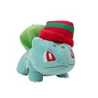 Pokemon Pluche - Winter Bulbasaur with Christmas Hat - thumbnail