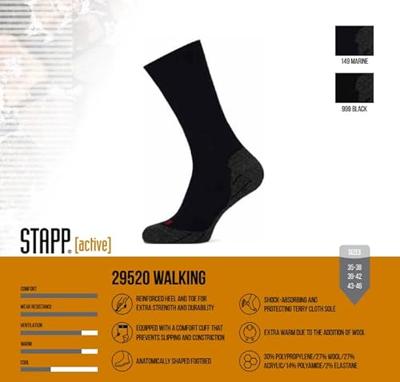 STAPP Wandelsokken Active Walking Zwart-35/38