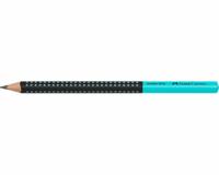 Faber Castell Grafietpotlood Jumbo Grip - Zwart/Turquoise - thumbnail