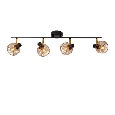 Lucide MAREN - Plafondspot - 4xE14 - Mat Goud / Messing Lucide MAREN - Plafondspot - 4xE14 - Mat Goud / Messing