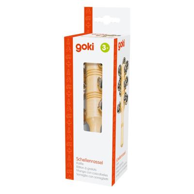 Goki houten instrument bell stick met 13 bellen Goki houten instrument bell stick met 13 bellen