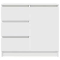 Dressoir met lade 71x35x65 cm spaanplaat wit - thumbnail
