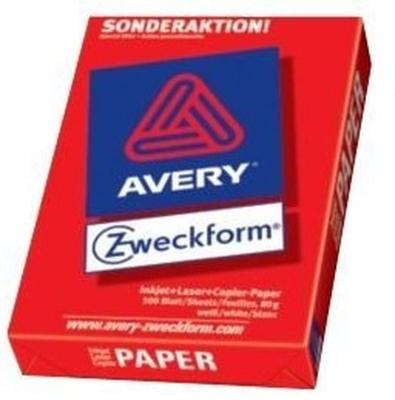 Avery-Zweckform PAPER Inkjet + Laser + Copier 2575 Printpapier DIN A4 80 g/m² 500 vellen Wit