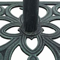 VidaXL Parasolvoet 12 kg 49 cm gietijzer groen - thumbnail