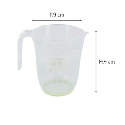 Set FM Professional Transparant Gebaksspuitzak Maatbeker 1 L