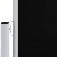 Windscherm uittrekbaar 160x1000 cm zwart - thumbnail