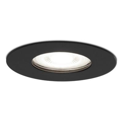 Bari LED inbouwspot - 4 Watt 345 Lumen - 6500K daglicht wit - GU10 - Dimbaar - Rond - IP64 Waterdicht - Zwart - Voor binnen, buiten en badkamer Bari LED inbouwspot - 4 Watt 345 Lumen - 6500K daglicht wit - GU10 - Dimbaar - Rond - IP64 Waterdicht - Zwart - Voor binnen, buiten en badkamer