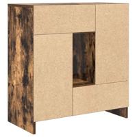 Dressoir met lades en deuren 70,5x34x74,5 cm gerookt eiken - thumbnail