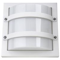 SG Largo LED Wandlamp E27 fitting vierkant mat wit IP65 IK10 611560 - thumbnail