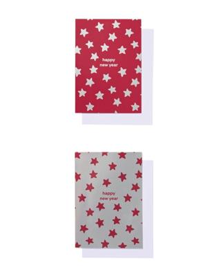 HEMA Kaarten 14.4x10.4cm happy new year - 10 stuks