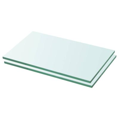 VidaXL Schappen 2 st 30x12 cm glas transparant VidaXL Schappen 2 st 30x12 cm glas transparant