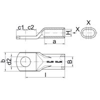 Klauke 137DP12 137DP12 Buiskabelschoen 180 ° M12 70 mm² 1 stuk(s) - thumbnail