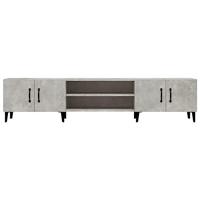 Tv-meubel 180x31,5x40 cm bewerkt hout betongrijs - thumbnail