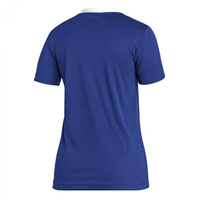 adidas Entrada 22 Voetbalshirt Dames Blauw Wit