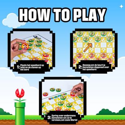 Bordspel Goliath Super Mario Checkers