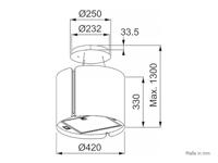 Franke FSMS F42 BK MATT/2 Eilandkap Zwart - thumbnail