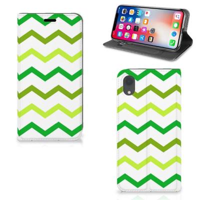 Apple iPhone Xr | Hoesje met Magneet | Zigzag Groen