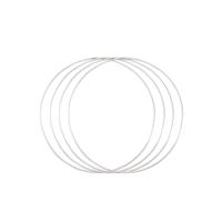 Vaessen Creative • metalen ringen set ø25cm 3mm zilver 4x - thumbnail