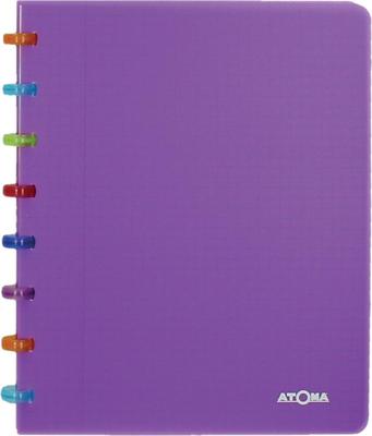 Atoma Tutti Frutti schrift, ft A5, 144 bladzijden, gelijnd, transparant paars