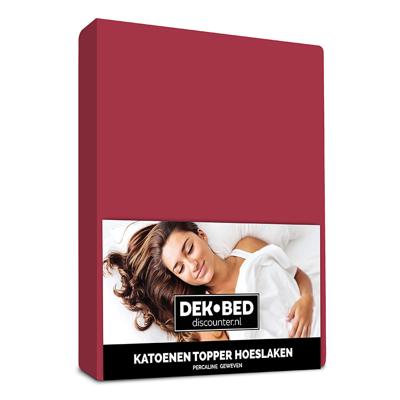 DD Katoenen Topper Hoeslaken - Bordeaux DD Katoenen Topper Hoeslaken - Bordeaux