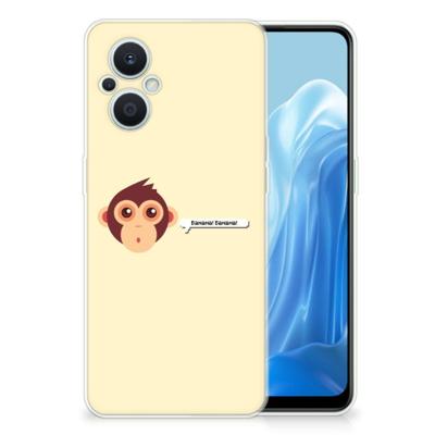 OPPO Reno8 Lite Telefoonhoesje met Naam Monkey OPPO Reno8 Lite Telefoonhoesje met Naam Monkey