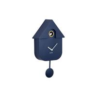 Wall Clock Modern Cuckoo Dark Blue - thumbnail