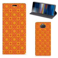 Sony Xperia 10 | Hoesje met Magneet | Batik Oranje - thumbnail