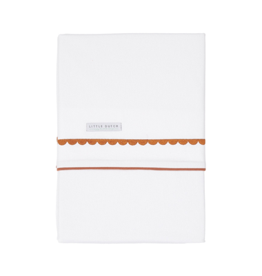 Little Dutch laken Pure Rust rounded geborduurd-70x100 cm Little Dutch laken Pure Rust rounded geborduurd-70x100 cm