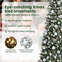 VidaXL Kunstkerstboom met 300 led groen 180 cm pvc en plastic en staal - thumbnail