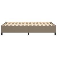 Bedframe zonder matras 120x190 cm stof taupe - thumbnail