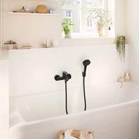 Hansgrohe Badmengkraan Opbouw Rebris S Eengreeps Mat Zwart - thumbnail
