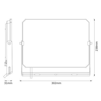 OSRAM HOMELIGHTING 4099854493508 LED-schijnwerper Lichtkleur (naam): Koudwit