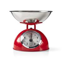 Nedis Keukenweegschaal | Analoog | Rood | 1 stuks - KASC110RD KASC110RD - thumbnail