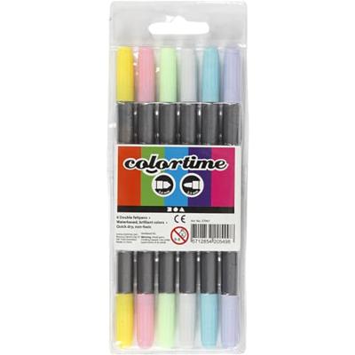 Creativ Company Dubbelzijdige stiften - pastelkleuren, 6st.