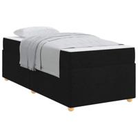 Bedframe met matras Anders Zwart 90 x 190 cm Stof - thumbnail