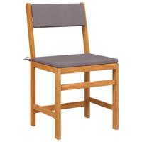 3-delige Balkonset met kussens massief acaciahout - thumbnail