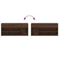 Schoenenbank 102x30,5x45 cm bewerkt hout sonoma eikenkleurig - thumbnail
