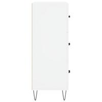 Dressoir 69,5x34x90 cm bewerkt hout wit - thumbnail