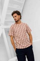 Lacoste Monogram T-Shirt Heren Rood - Maat S - Kleur: Rood | Soccerfanshop - thumbnail