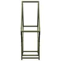 Brandhoutrek 80x25x80 cm koudgewalst staal olijfgroen - thumbnail