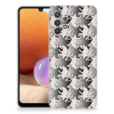 Samsung Galaxy A32 4G | A32 5G Enterprise Editie | TPU Hoesje | Salamander Grey