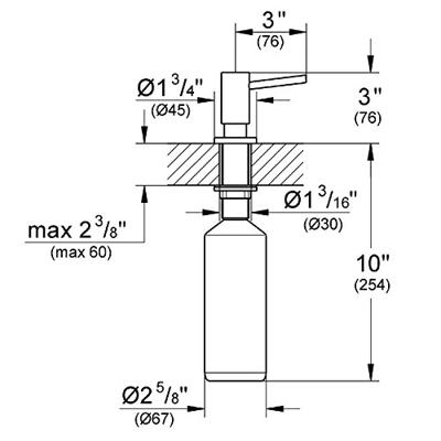 Grohe Cosmo zeepdispenser 400 ml. Supersteel